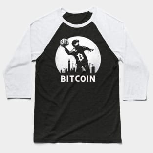 Bitcoin - Crypto Political Design Baseball T-Shirt